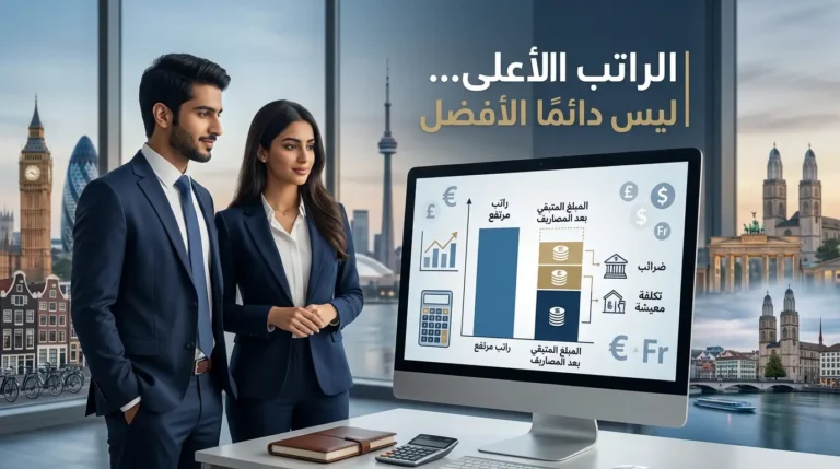 رواتب الوظائف في الخارج 2026: كيف تقارن الراتب الحقيقي بين الدول والمهن وتعرف ما الذي ستكسبه فعليًا؟